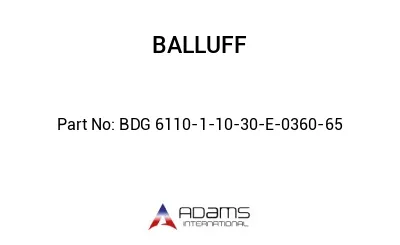 BDG 6110-1-10-30-E-0360-65									