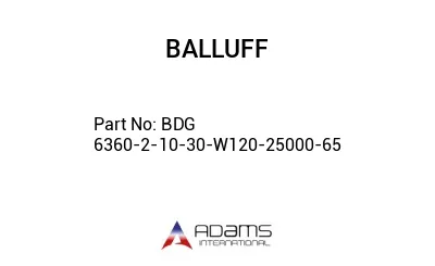 BDG 6360-2-10-30-W120-25000-65									