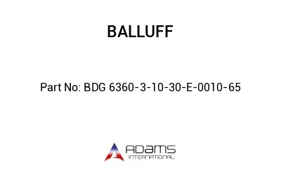 BDG 6360-3-10-30-E-0010-65									